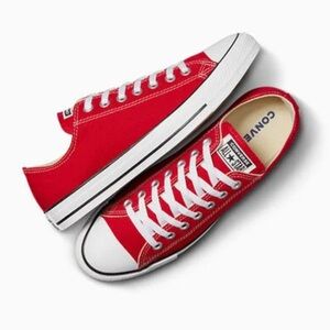 Converse Red Low-Top Sneakers